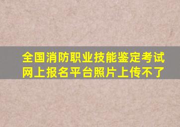 全国消防职业技能鉴定考试网上报名平台照片上传不了