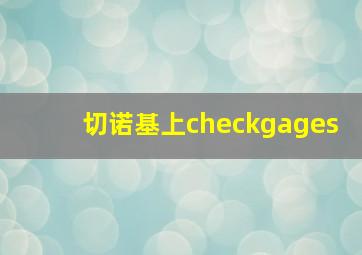 切诺基上checkgages