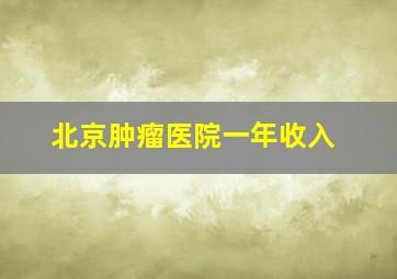 北京肿瘤医院一年收入