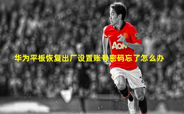 华为平板恢复出厂设置账号密码忘了怎么办