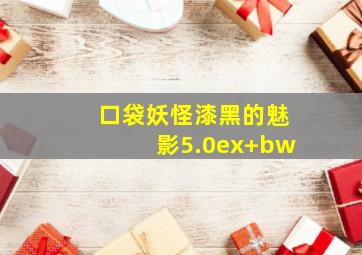 口袋妖怪漆黑的魅影5.0ex+bw