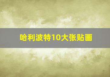 哈利波特10大张贴画