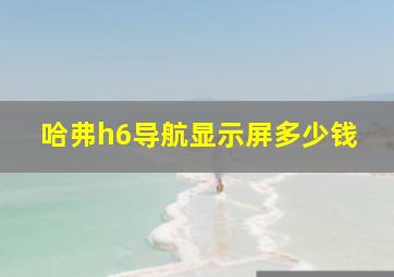 哈弗h6导航显示屏多少钱