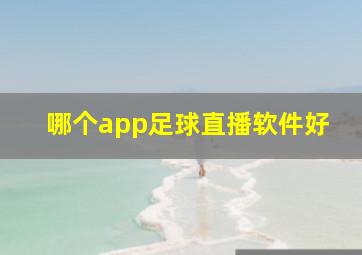 哪个app足球直播软件好