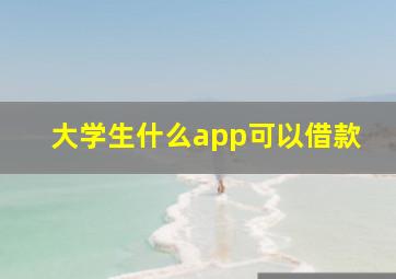 大学生什么app可以借款