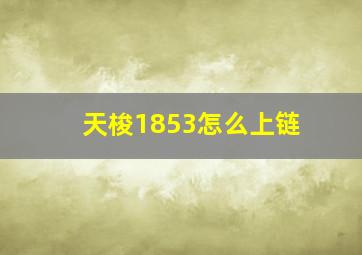 天梭1853怎么上链