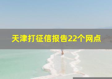 天津打征信报告22个网点