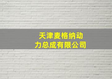 天津麦格纳动力总成有限公司