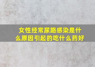 女性经常尿路感染是什么原因引起的吃什么药好