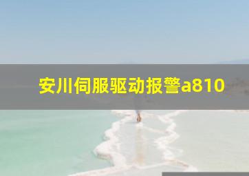 安川伺服驱动报警a810