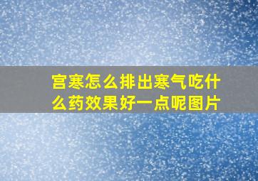 宫寒怎么排出寒气吃什么药效果好一点呢图片