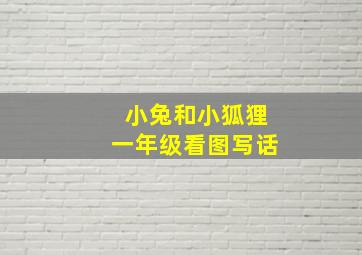 小兔和小狐狸一年级看图写话