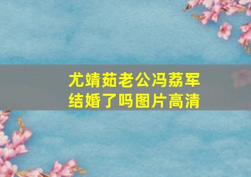 尤靖茹老公冯荔军结婚了吗图片高清