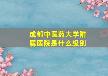 成都中医药大学附属医院是什么级别