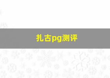 扎古pg测评