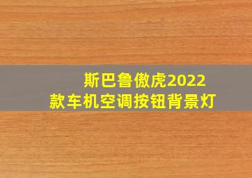 斯巴鲁傲虎2022款车机空调按钮背景灯