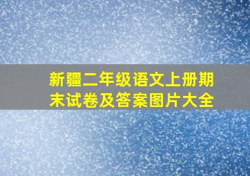 新疆二年级语文上册期末试卷及答案图片大全