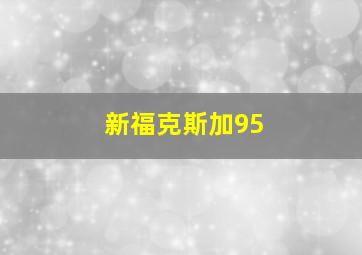 新福克斯加95