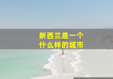 新西兰是一个什么样的城市