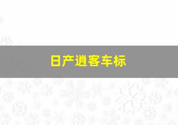 日产逍客车标