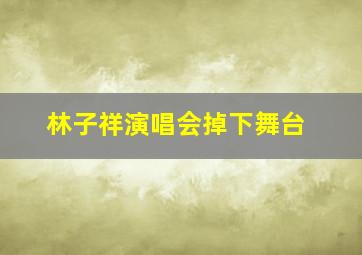 林子祥演唱会掉下舞台