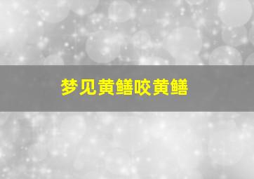 梦见黄鳝咬黄鳝