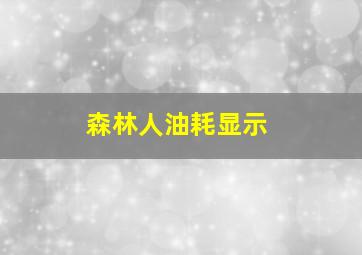 森林人油耗显示