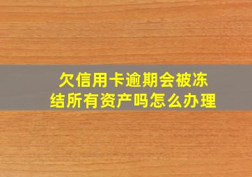 欠信用卡逾期会被冻结所有资产吗怎么办理