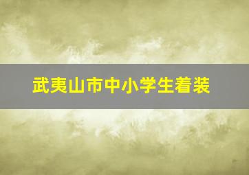 武夷山市中小学生着装