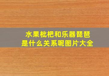 水果枇杷和乐器琵琶是什么关系呢图片大全