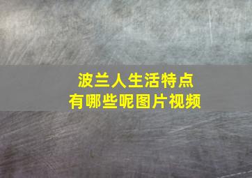 波兰人生活特点有哪些呢图片视频