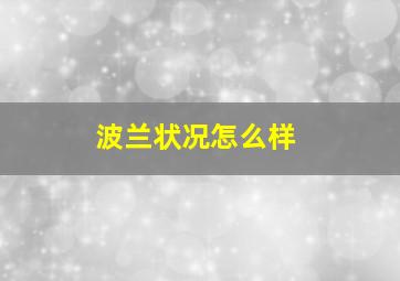 波兰状况怎么样