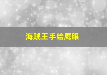 海贼王手绘鹰眼