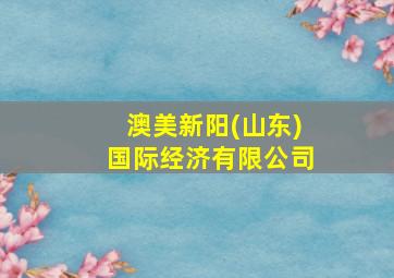 澳美新阳(山东)国际经济有限公司