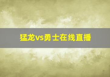 猛龙vs勇士在线直播