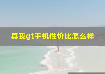 真我gt手机性价比怎么样