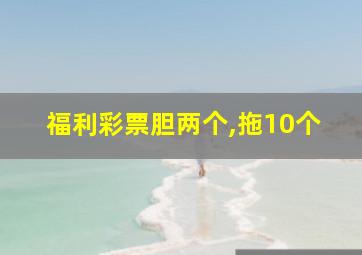 福利彩票胆两个,拖10个