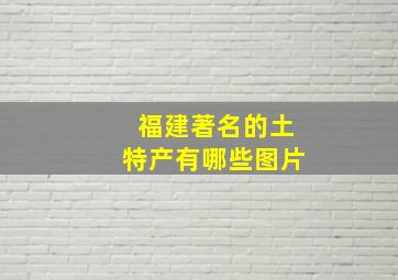 福建著名的土特产有哪些图片