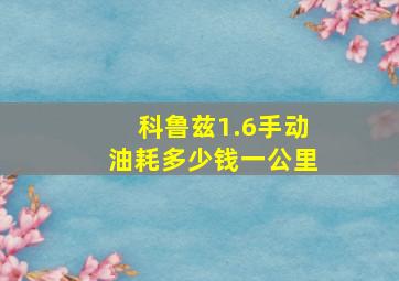 科鲁兹1.6手动油耗多少钱一公里