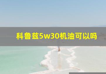 科鲁兹5w30机油可以吗