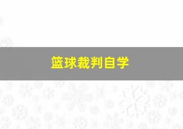 篮球裁判自学