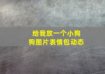 给我放一个小狗狗图片表情包动态