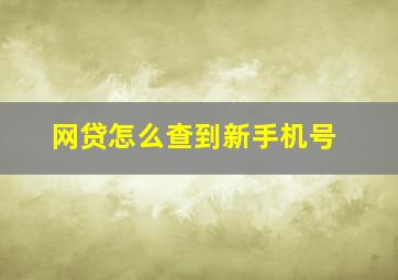 网贷怎么查到新手机号