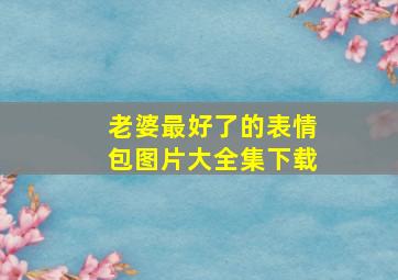 老婆最好了的表情包图片大全集下载