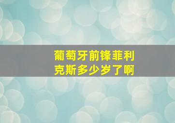 葡萄牙前锋菲利克斯多少岁了啊