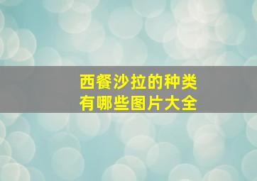 西餐沙拉的种类有哪些图片大全