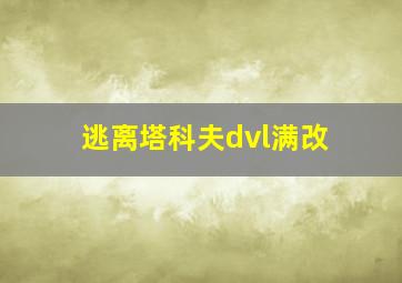 逃离塔科夫dvl满改