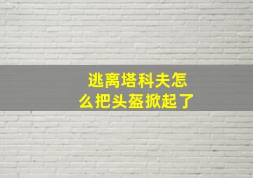 逃离塔科夫怎么把头盔掀起了