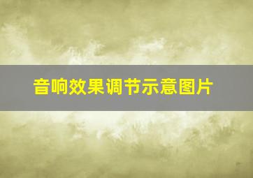 音响效果调节示意图片